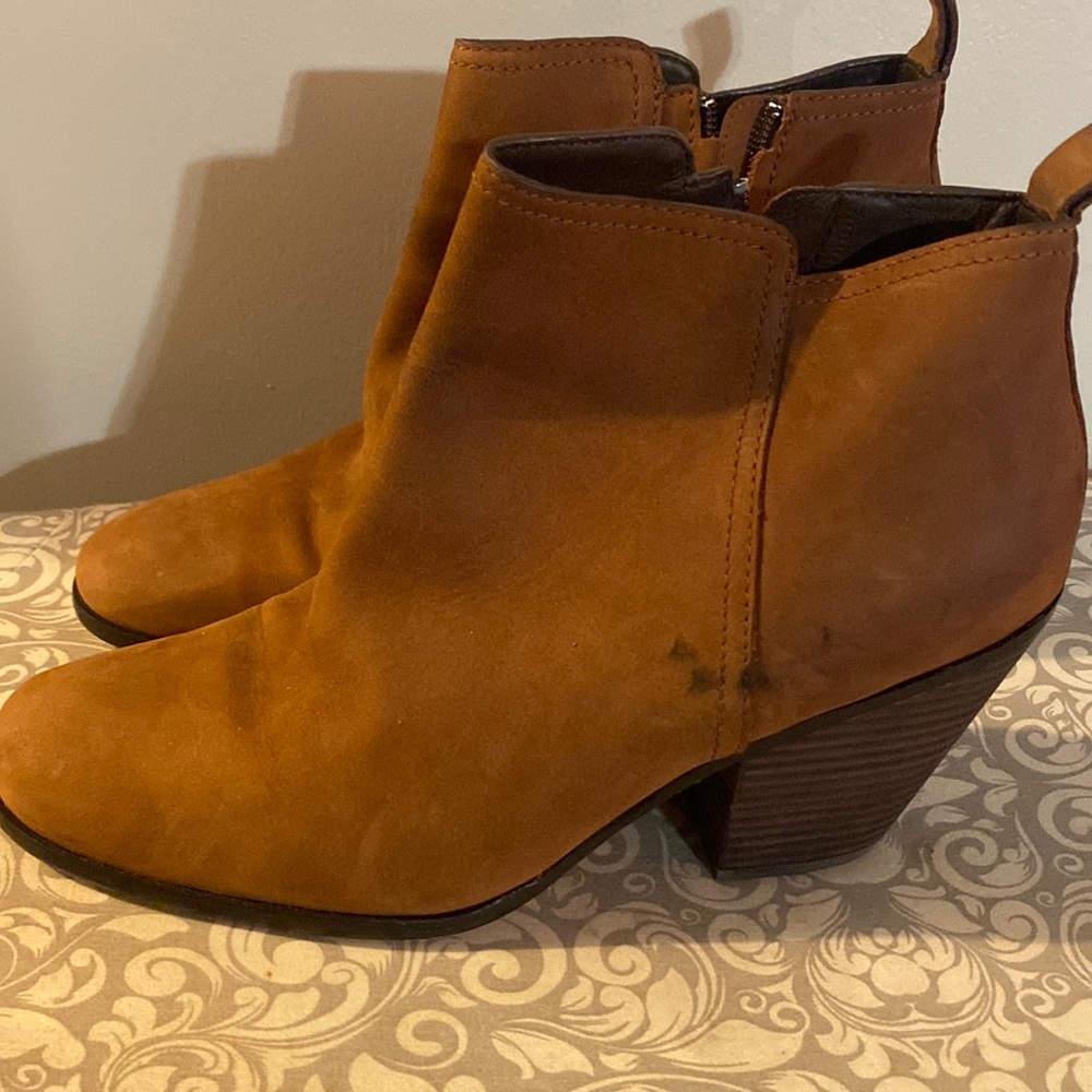 Cognac Suede Cole Haan Booties
